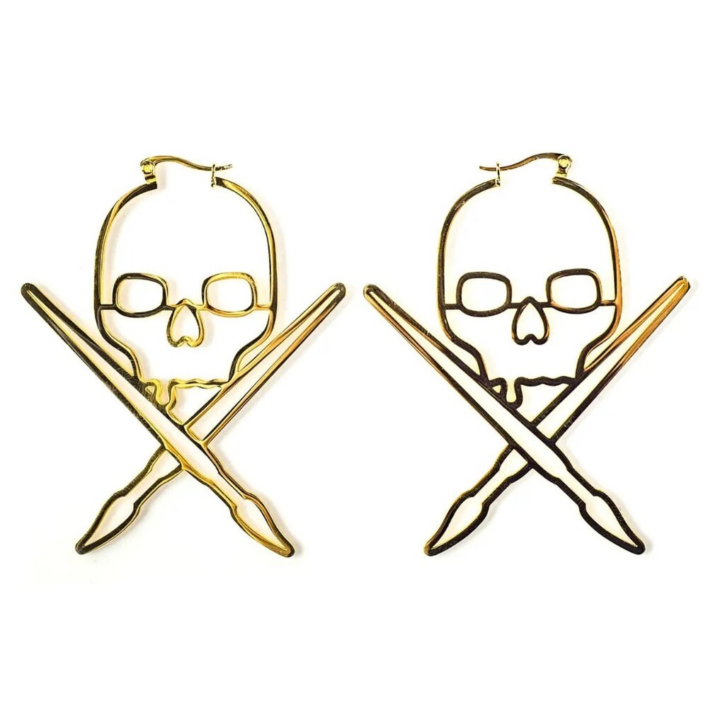 Sullen Solid Badge Earrings